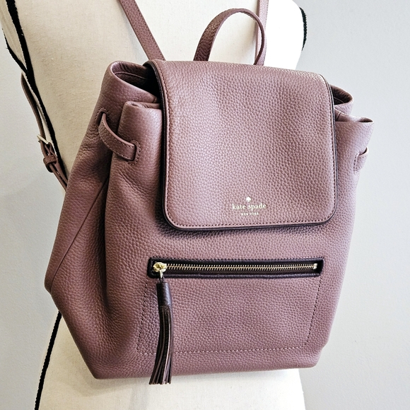 kate spade Handbags - Kate Spade Backpack Pebbled Pink Leather 'Chester Street' Drawstring Backpack
